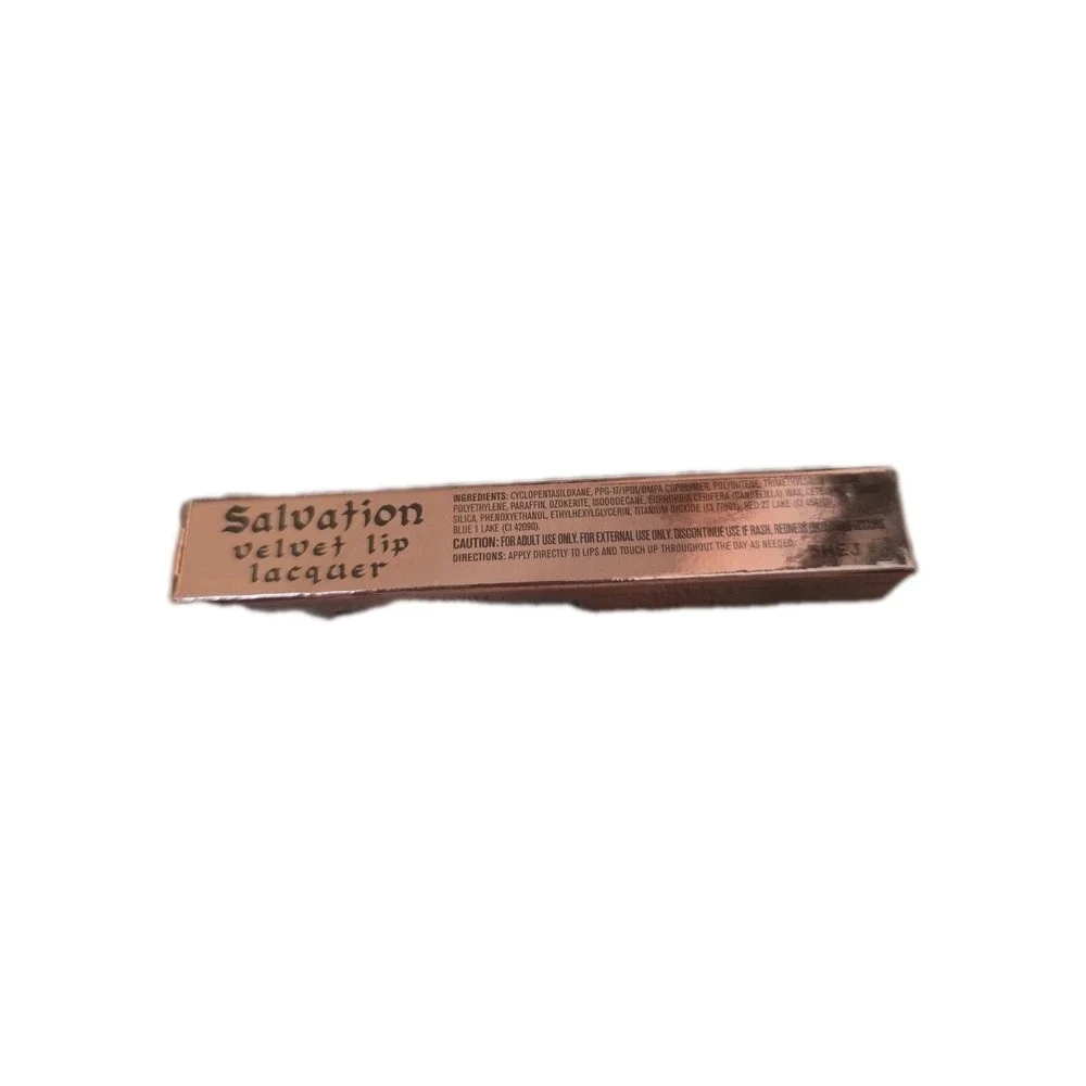 Revolution Salvation Velvet Lip Lacquer - Depravity Purple New In Box 0.06 Fl Oz